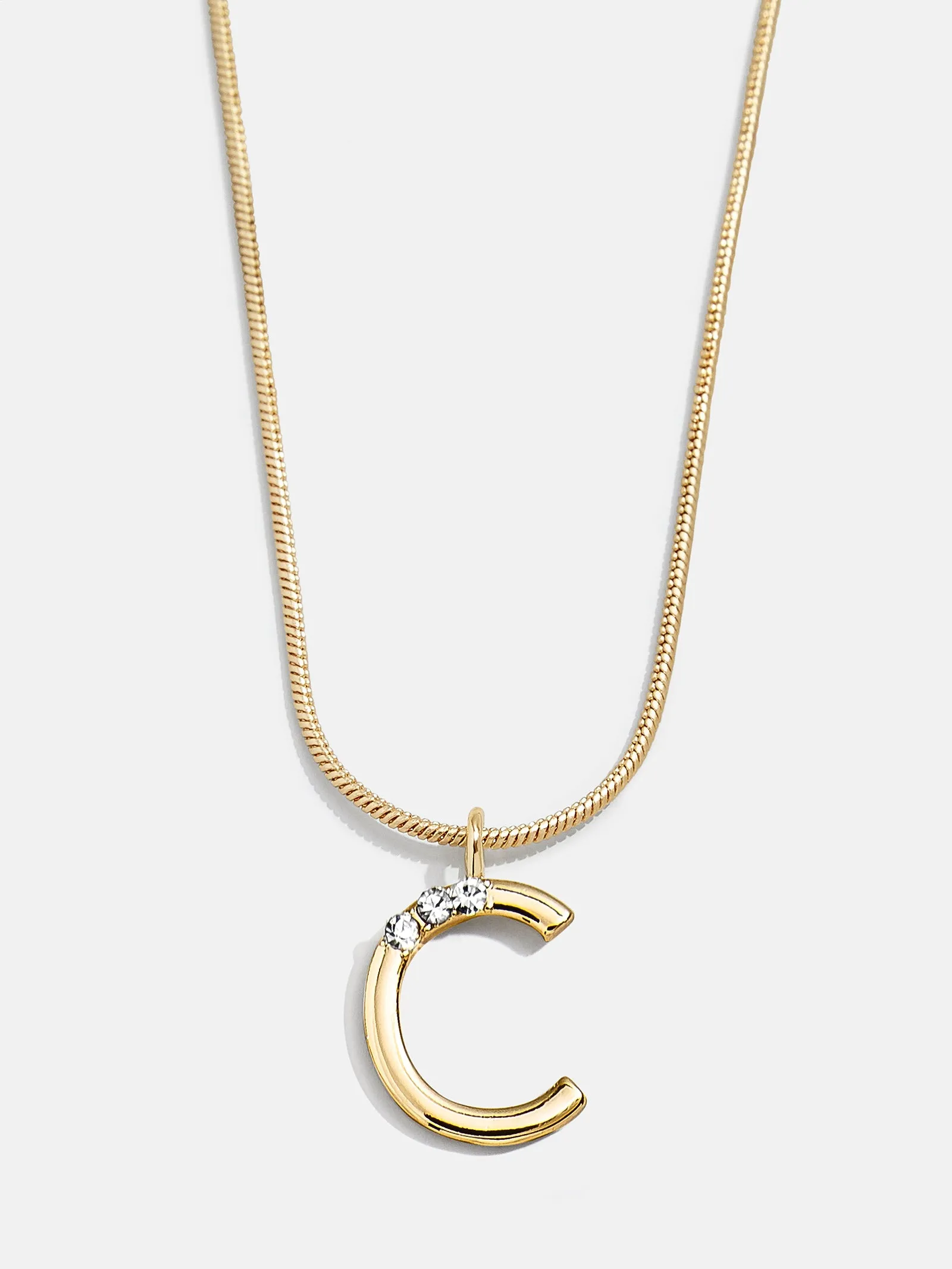 Classic Initial Necklace - Gold sold by BaubleBar product image thumbnail 5