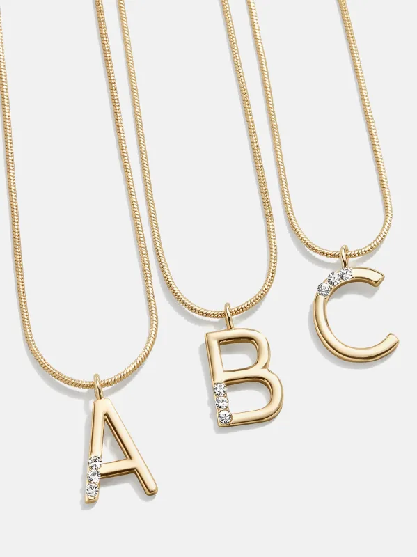 Classic Initial Necklace - Gold sold by BaubleBar