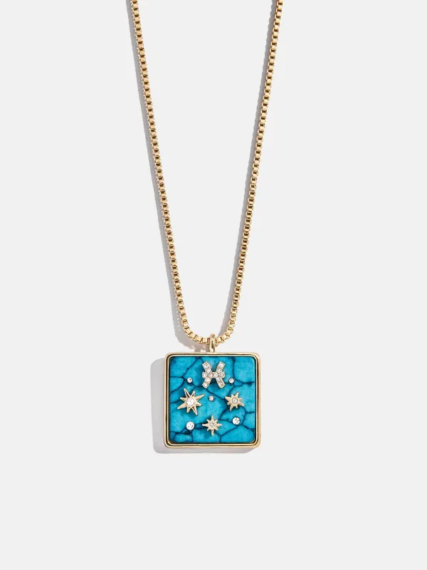 Semi-Precious Zodiac Pendant Necklace - Pisces sold by BaubleBar