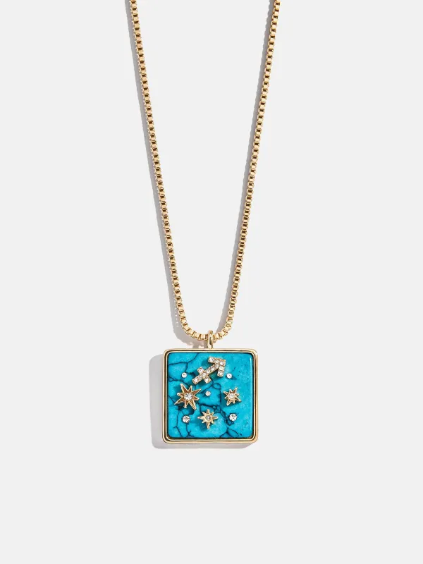 Semi-Precious Zodiac Pendant Necklace - Sagittarius sold by BaubleBar