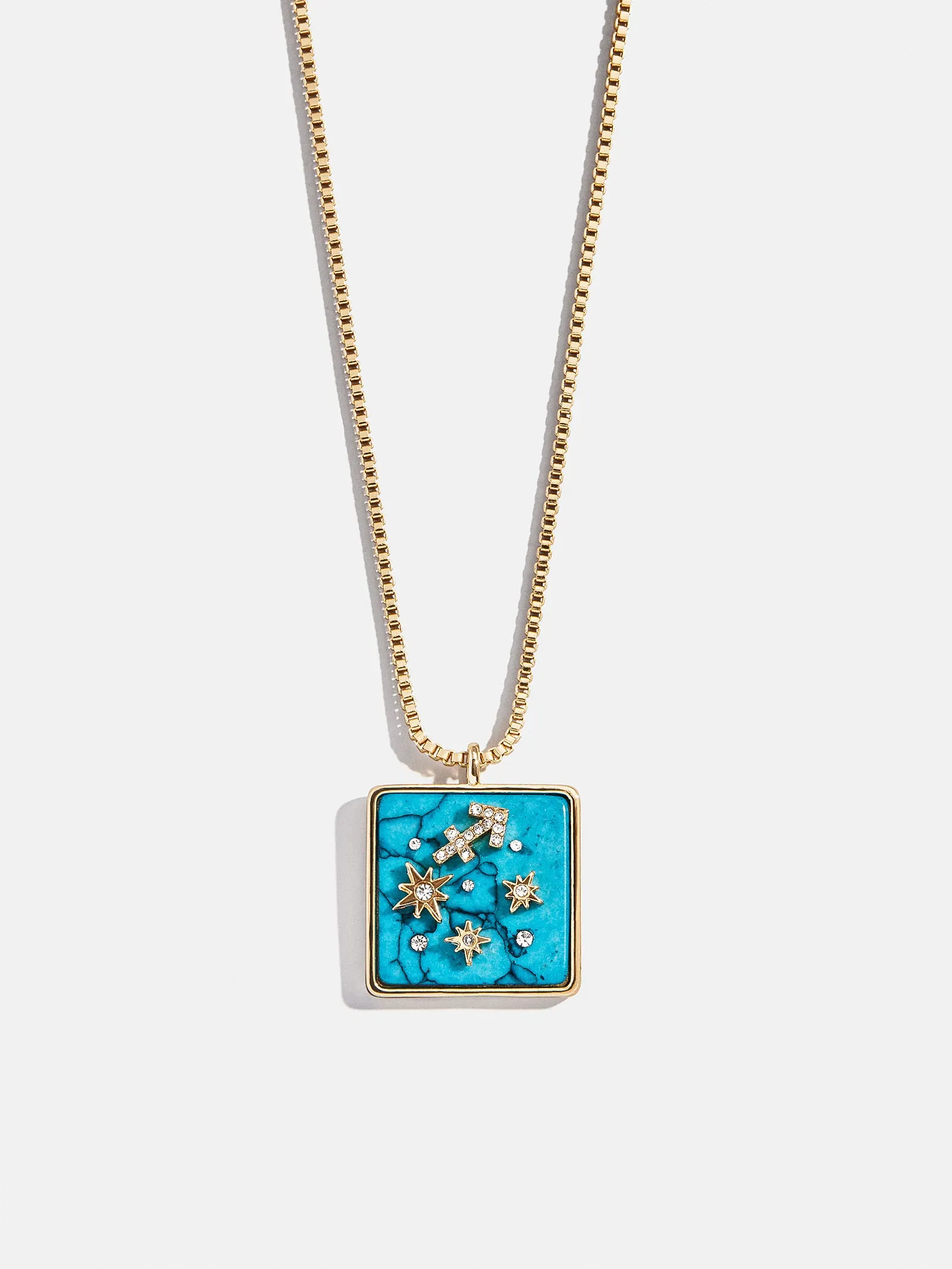 Semi-Precious Zodiac Pendant Necklace - Sagittarius sold by BaubleBar