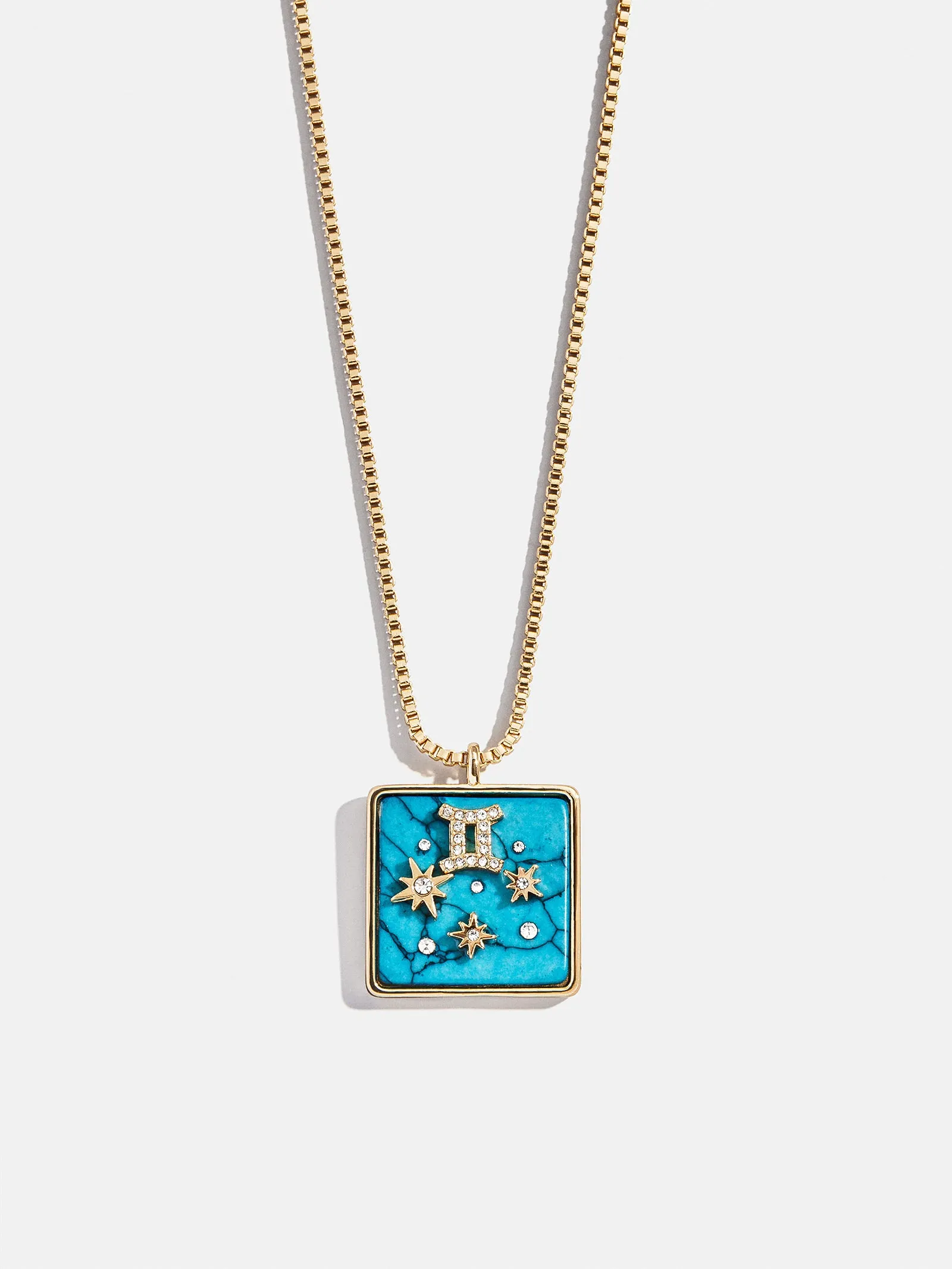 Semi-Precious Zodiac Pendant Necklace - Gemini sold by BaubleBar