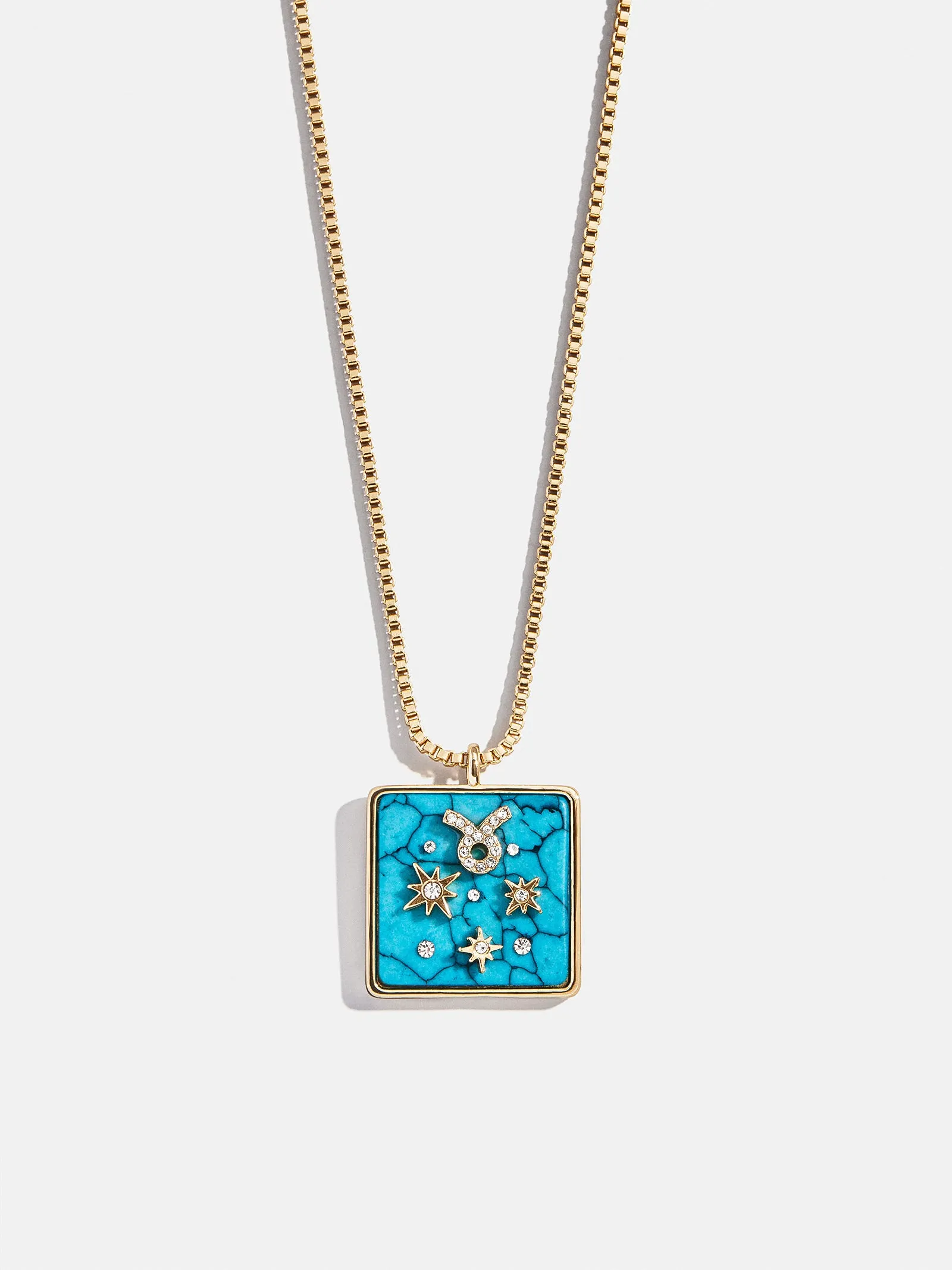 Semi-Precious Zodiac Pendant Necklace - Taurus sold by BaubleBar