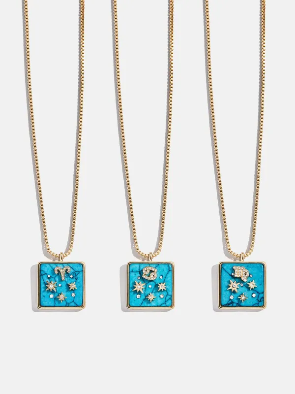 Semi-Precious Zodiac Pendant Necklace - Aries sold by BaubleBar