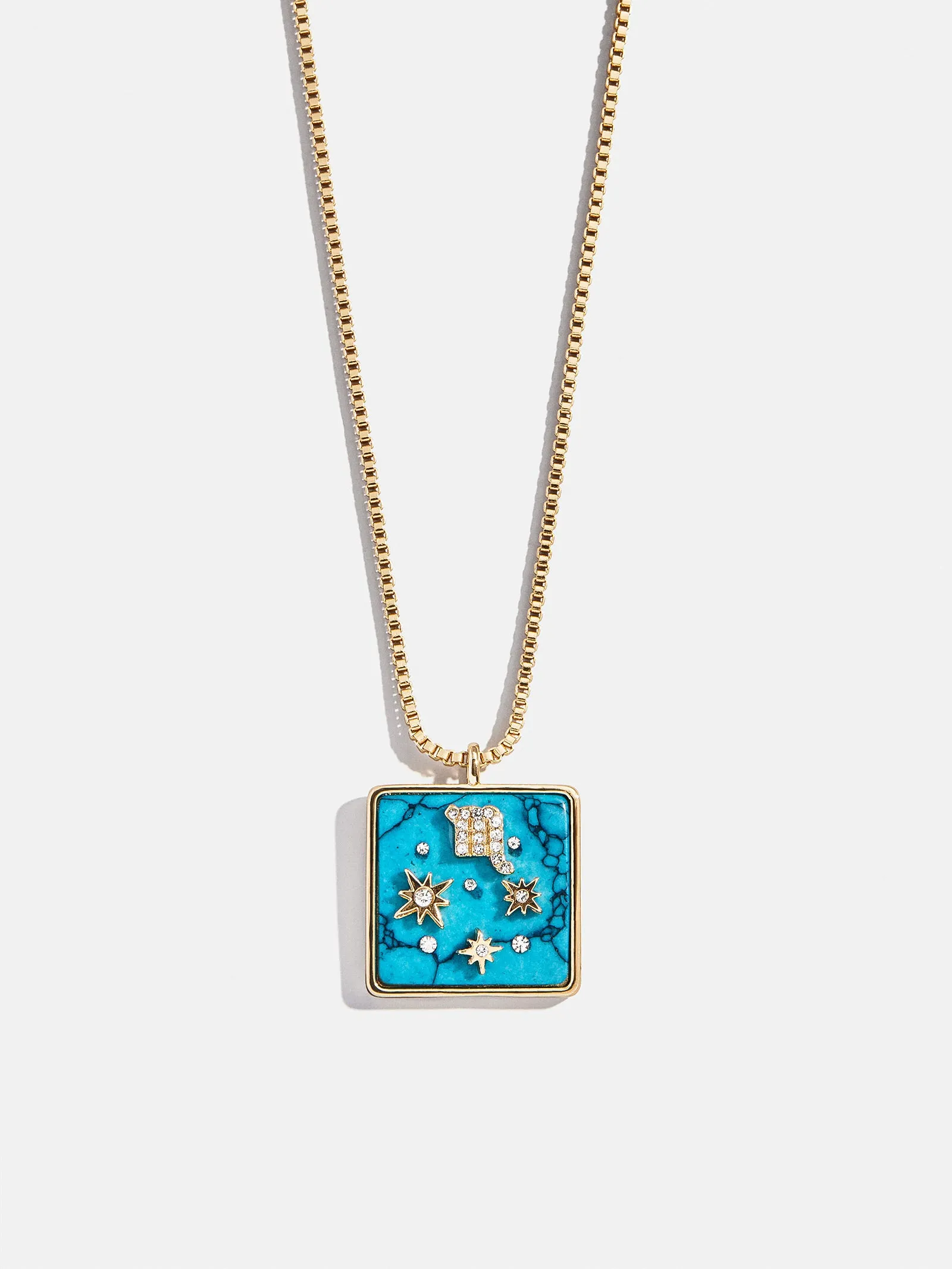 Semi-Precious Zodiac Pendant Necklace - Scorpio sold by BaubleBar