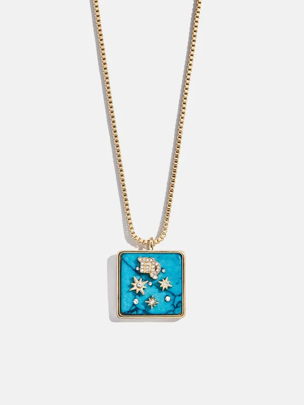 Semi-Precious Zodiac Pendant Necklace - Virgo sold by BaubleBar