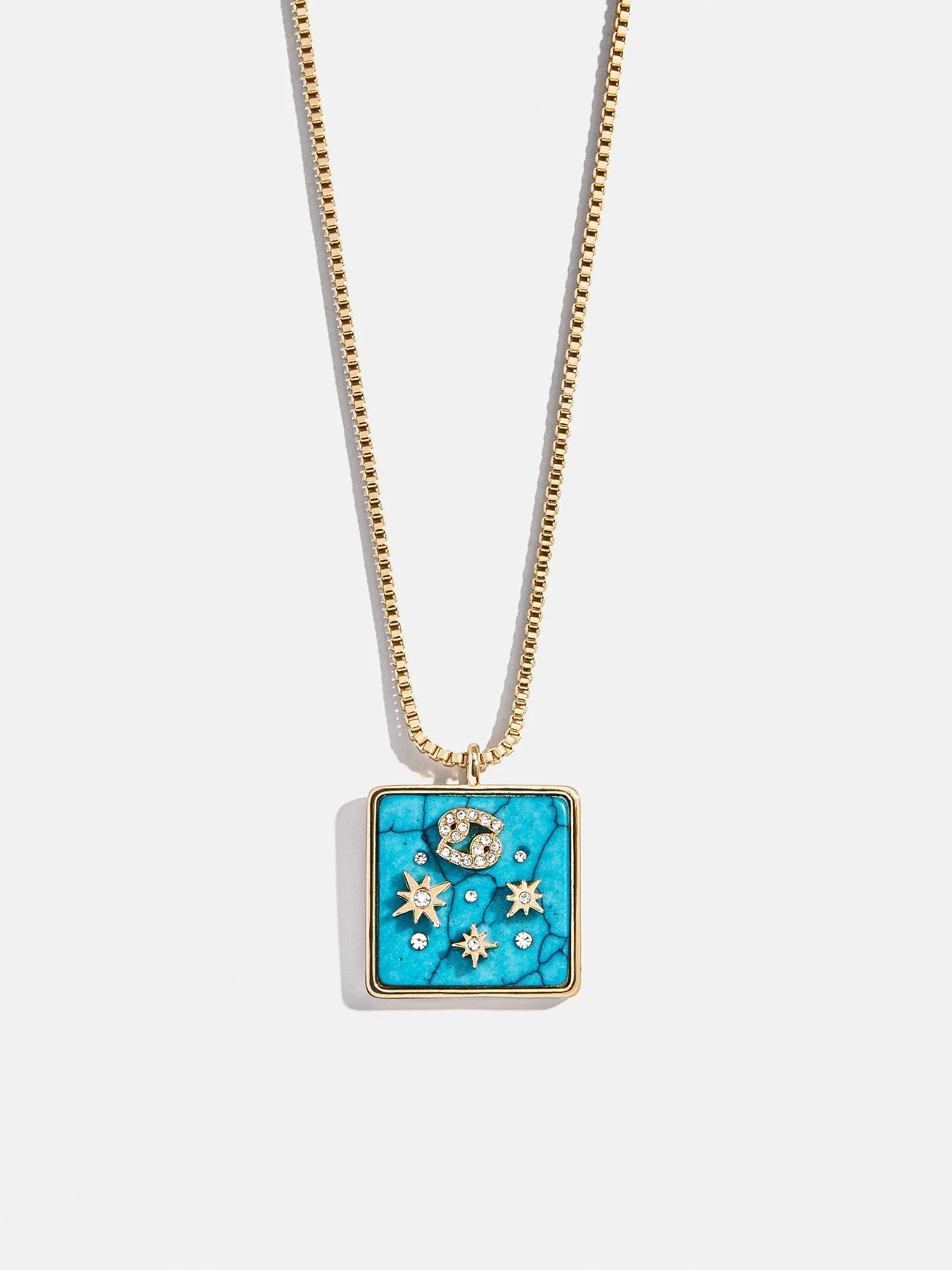 Semi-Precious Zodiac Pendant Necklace - Cancer sold by BaubleBar