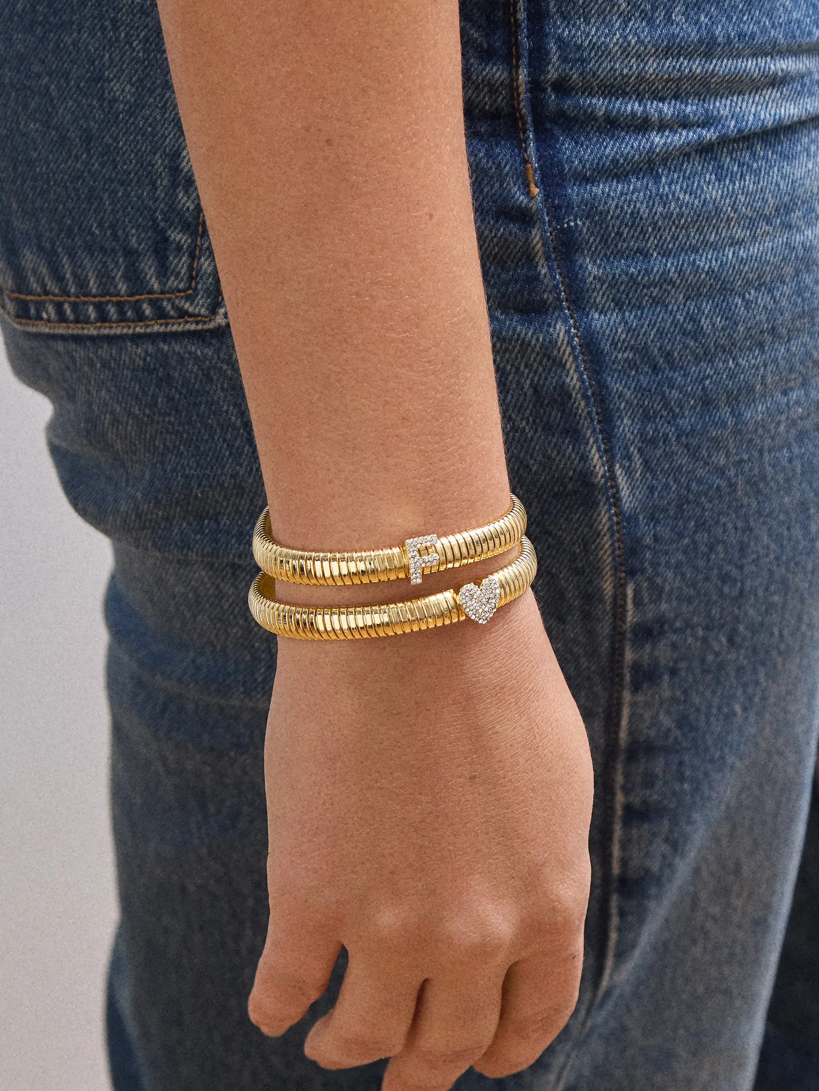 Dina Initial Bracelet sold by BaubleBar product image thumbnail 2