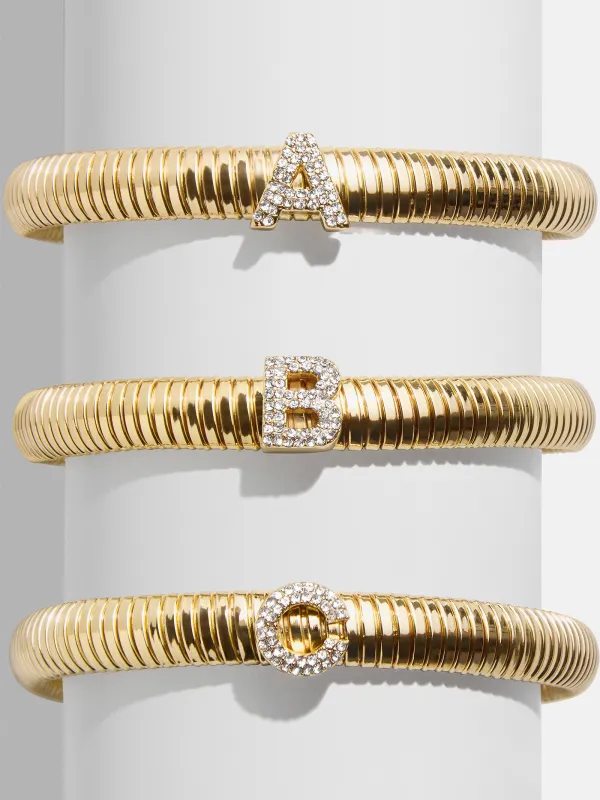 Dina Initial Bracelet sold by BaubleBar