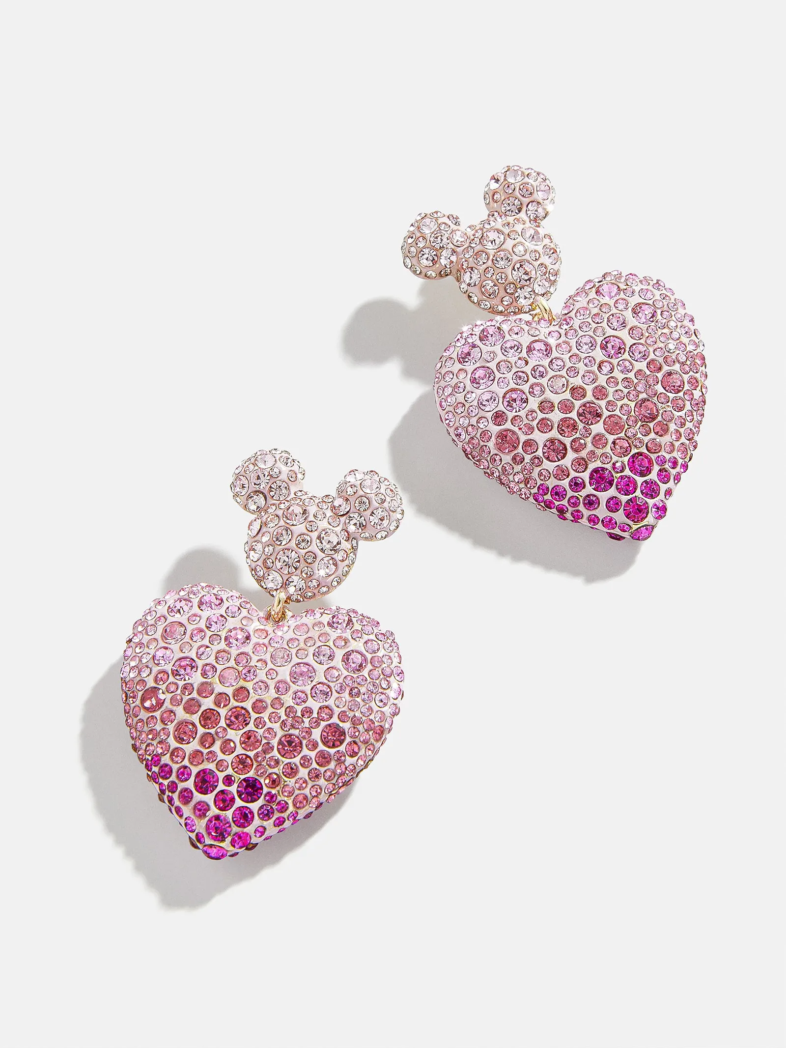 Mickey Mouse disney Heart Earrings - Pink sold by BaubleBar