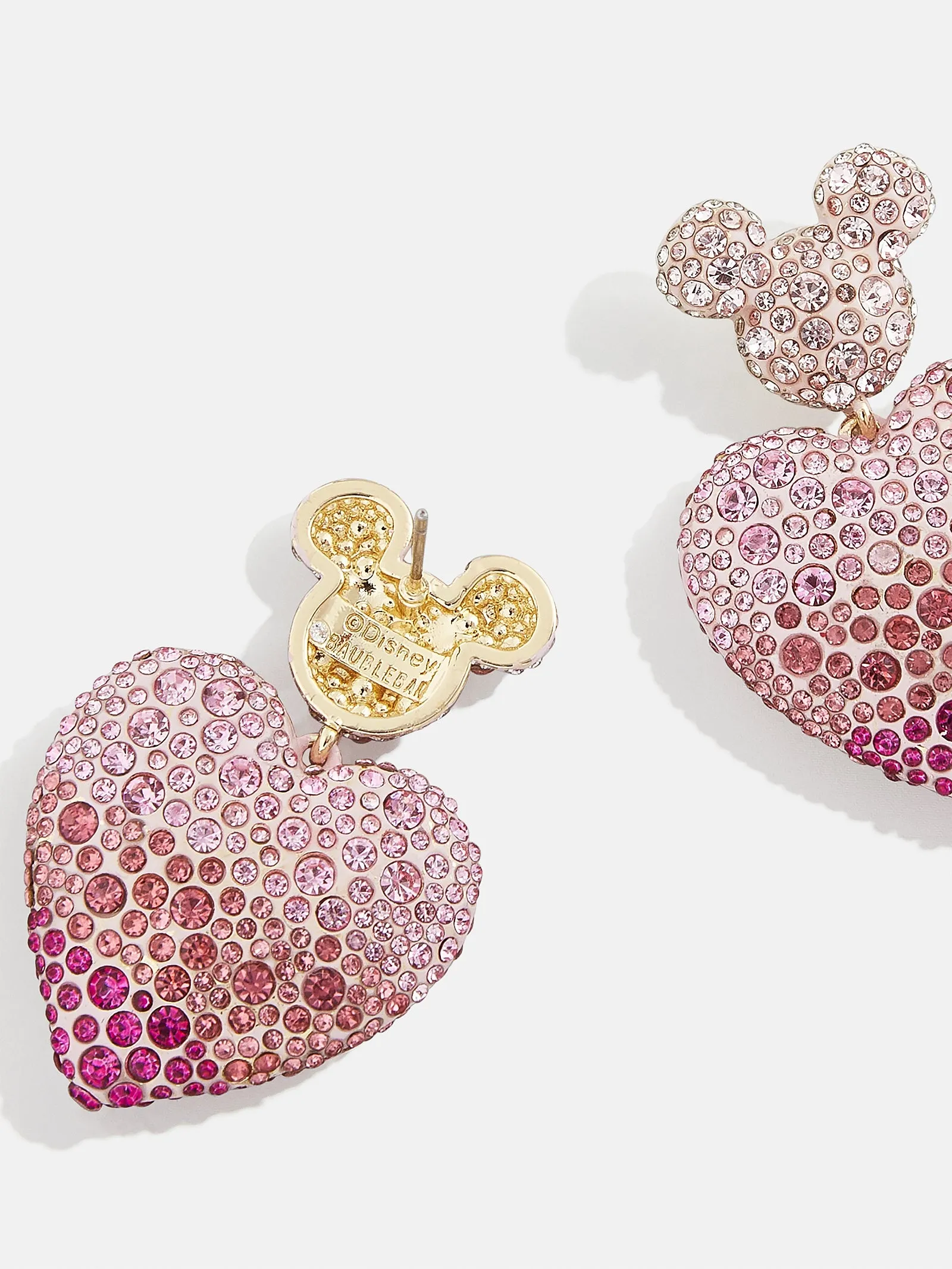 Mickey Mouse disney Heart Earrings - Pink sold by BaubleBar product image thumbnail 3