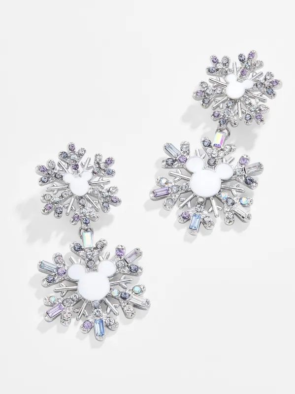 Mickey Mouse Disney Let It Snow Earrings - Silver sold by BaubleBar