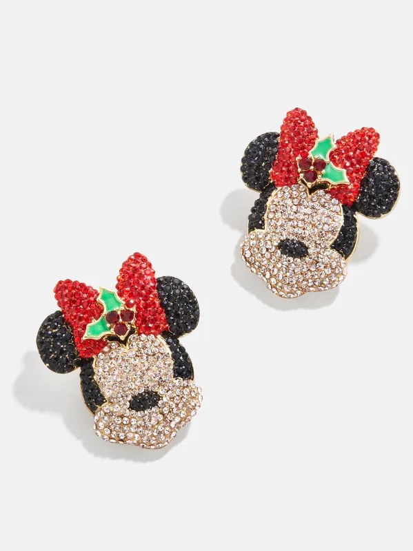 Minnie Mouse Disney Deck the Halls Earrings - Red sold by BaubleBar
