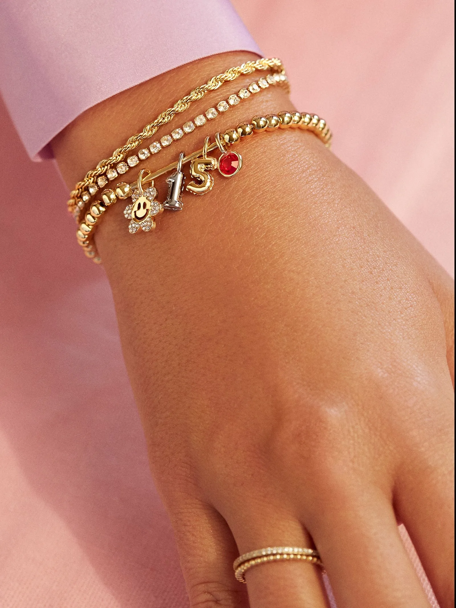 Know Your Worth Charm - Gold sold by BaubleBar product image thumbnail 2
