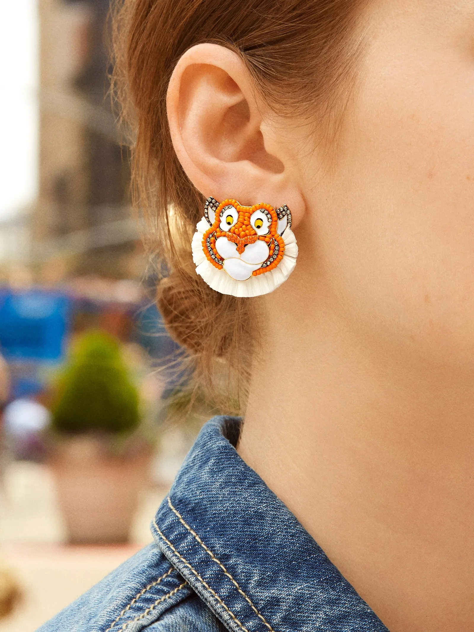 Rajah Disney Earrings - Orange sold by BaubleBar product image thumbnail 2