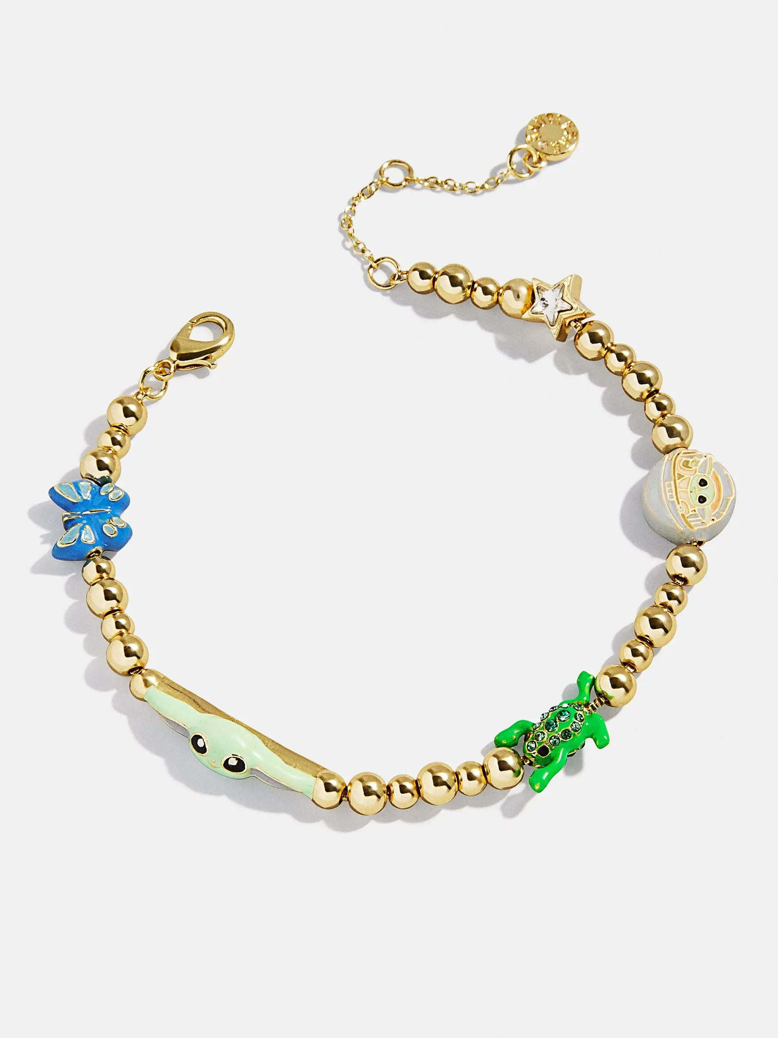 STAR WARS™ GROGU™ Pisa Charm Bracelet - Gold sold by BaubleBar
