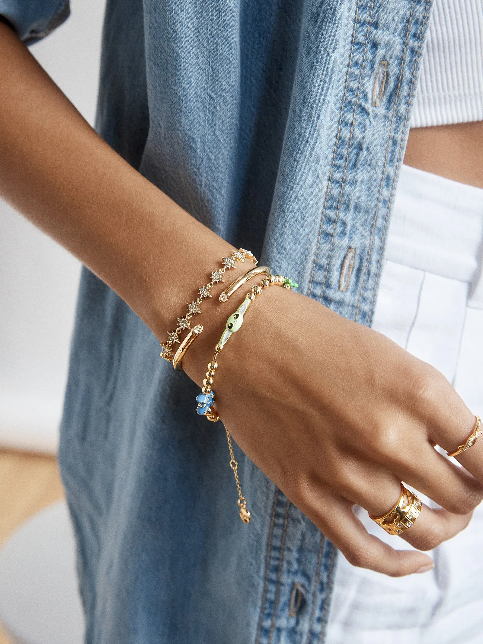 STAR WARS™ GROGU™ Pisa Charm Bracelet - Gold sold by BaubleBar product image thumbnail 2