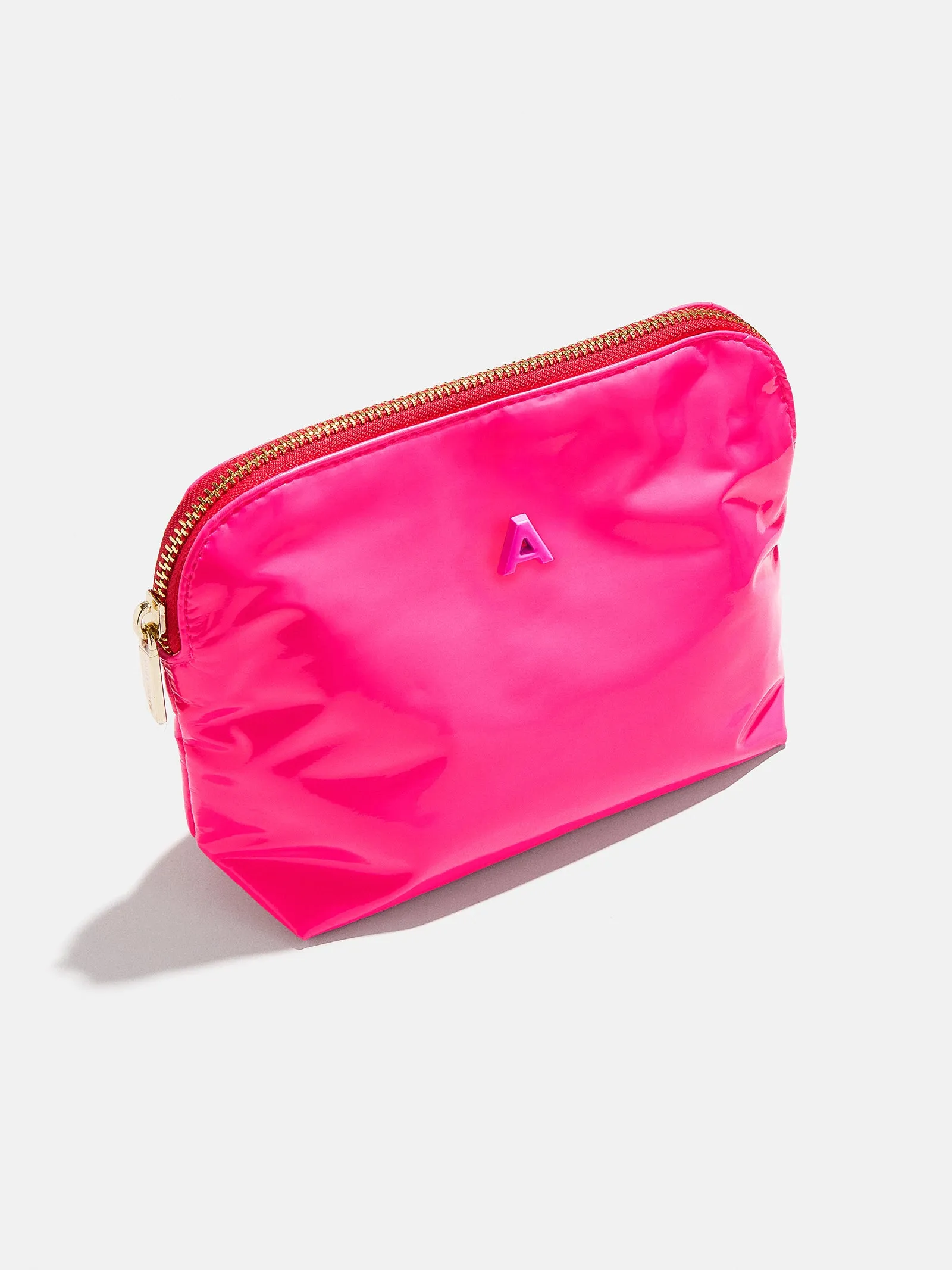 Initial Zipper Pouch - Hot Pink sold by BaubleBar