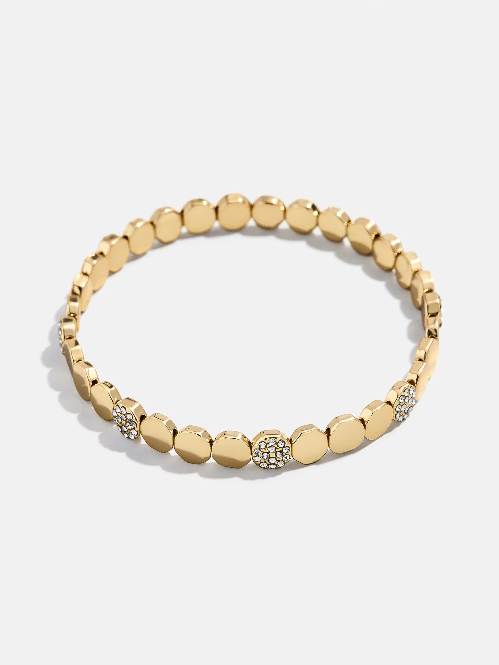 Rivera Stretch Bracelet - Gold/Pavé sold by BaubleBar product image thumbnail 3
