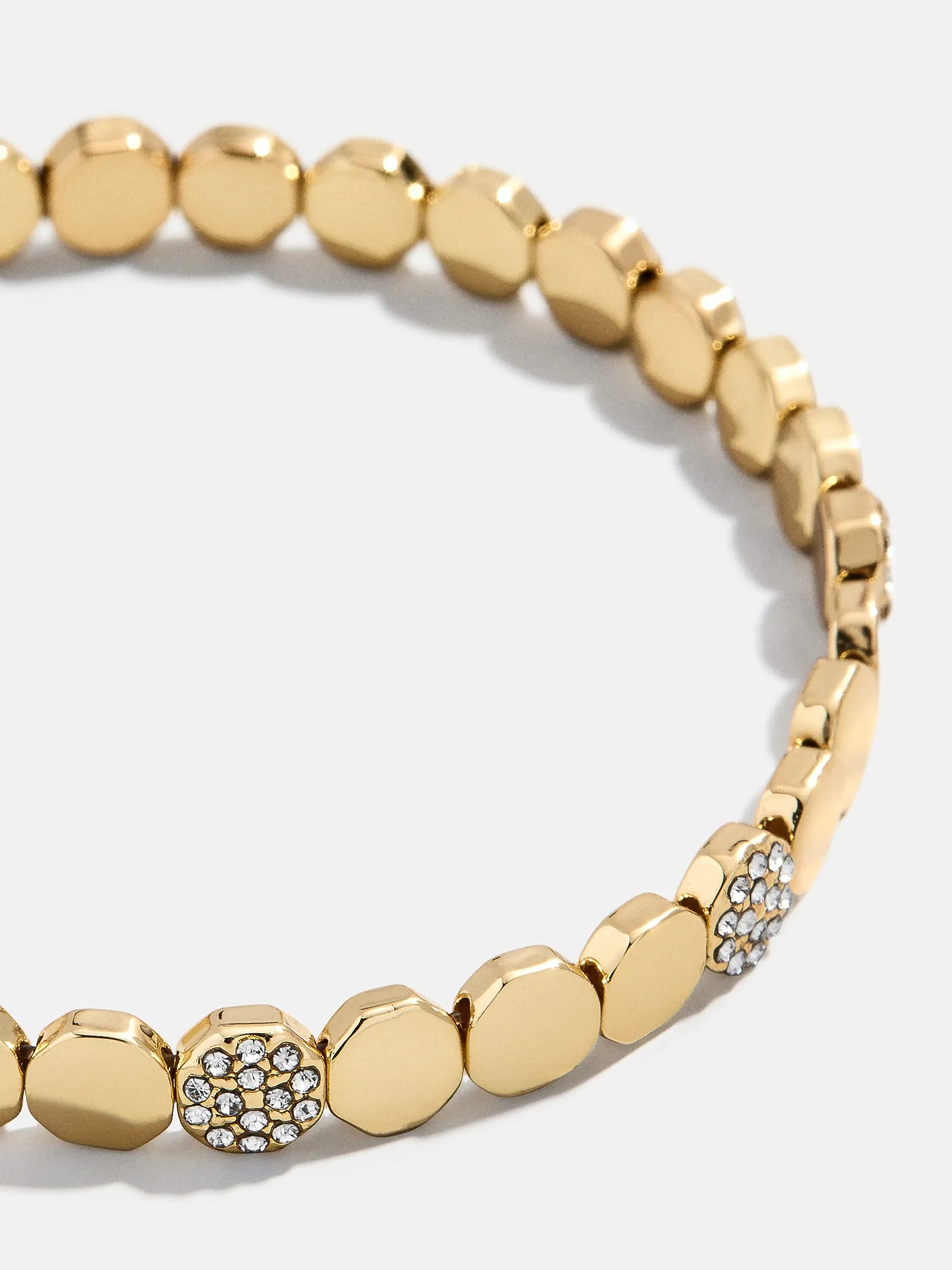 Rivera Stretch Bracelet - Gold/Pavé sold by BaubleBar