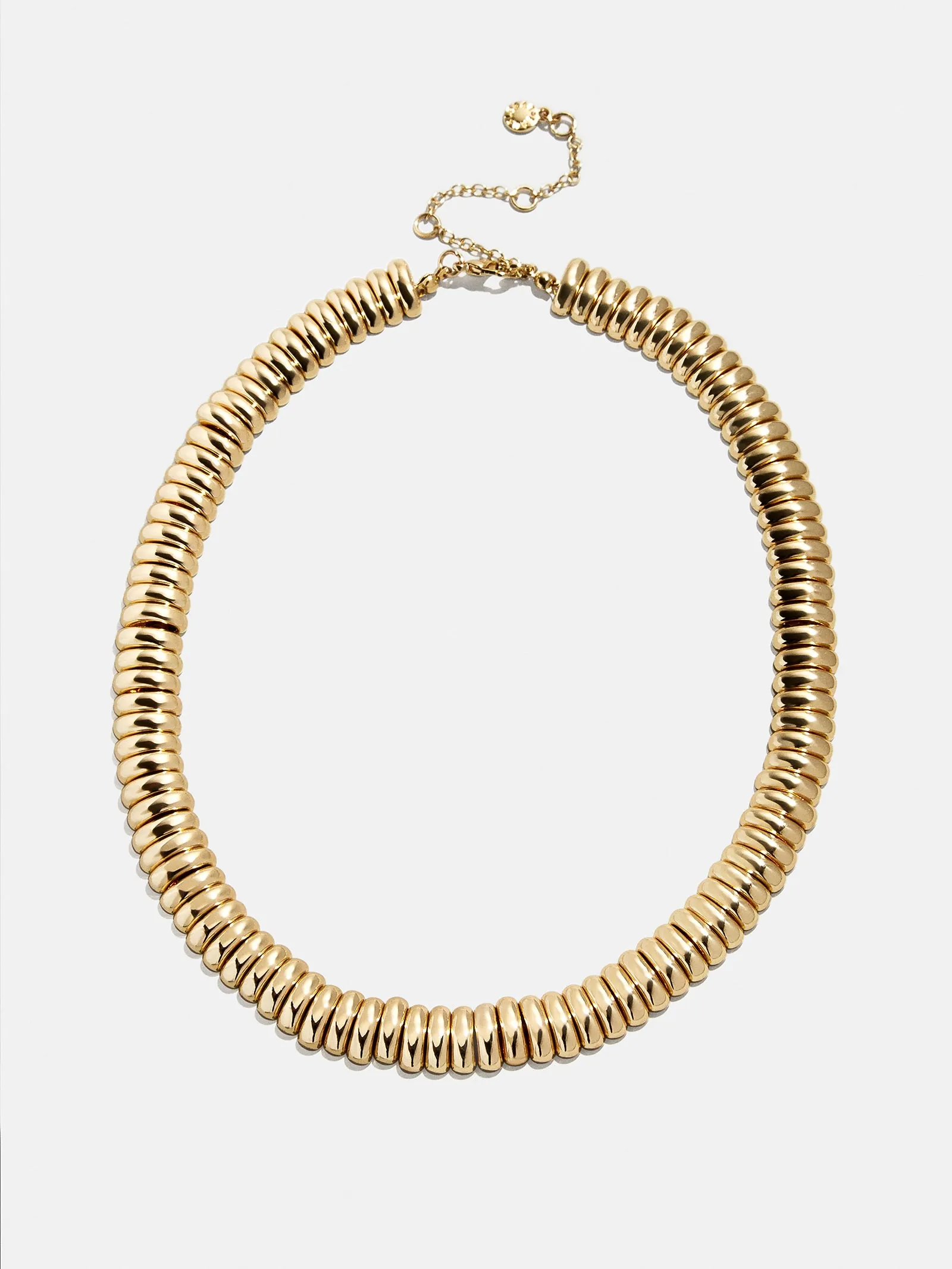 Keira Ribbed Necklace - Gold sold by BaubleBar product image thumbnail 3