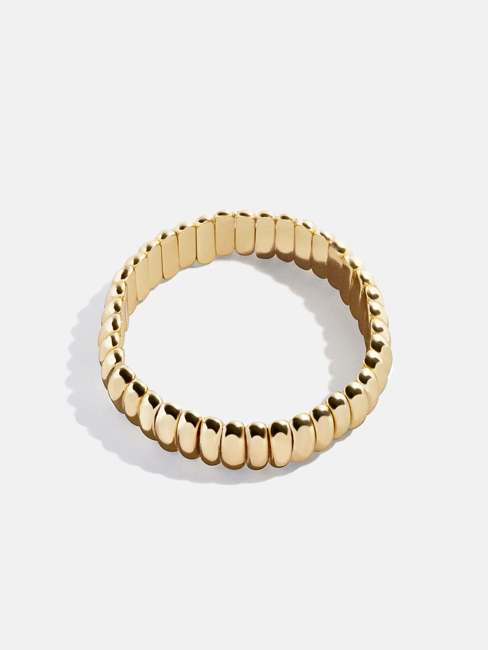 Keira Ribbed Bracelet - Gold sold by BaubleBar product image thumbnail 4