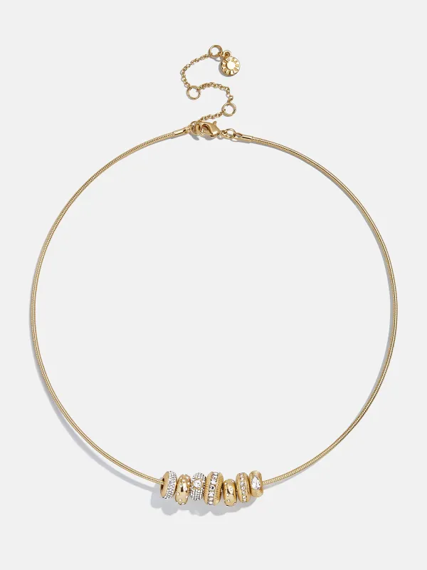Bridget Charm Necklace - Gold/Pavé sold by BaubleBar