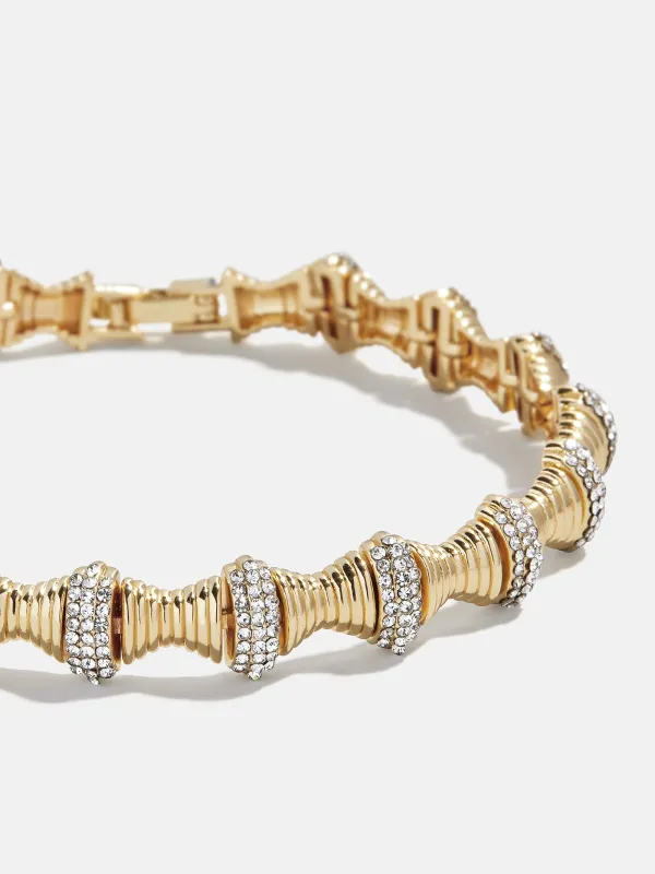 Tamera Gold Bracelet - Gold/Pavé sold by BaubleBar