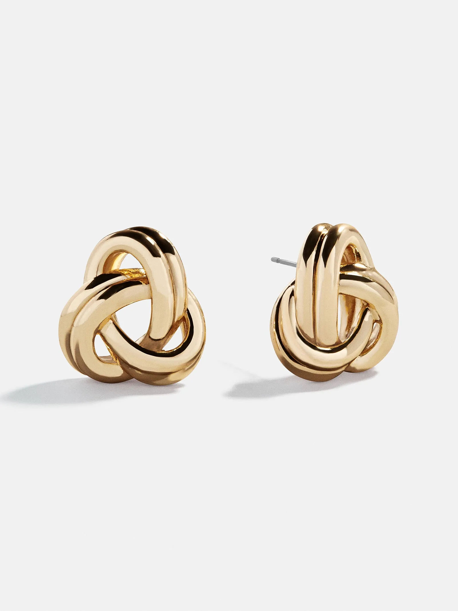 Kylie Gold Knot Earrings - Gold sold by BaubleBar