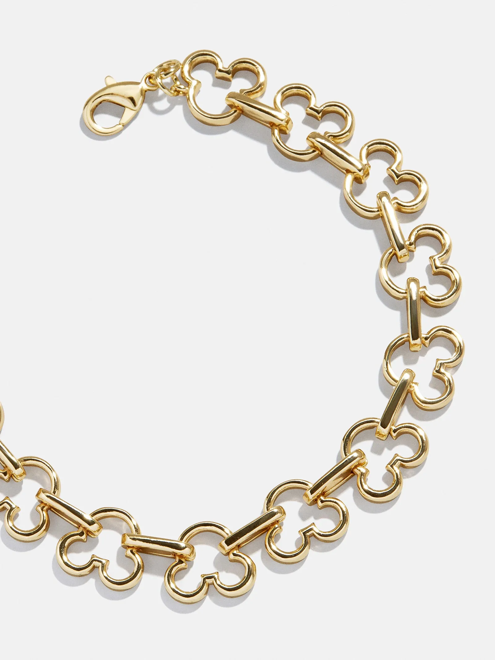 Disney Mickey Mouse Repeating Outline Bracelet - Gold sold by BaubleBar