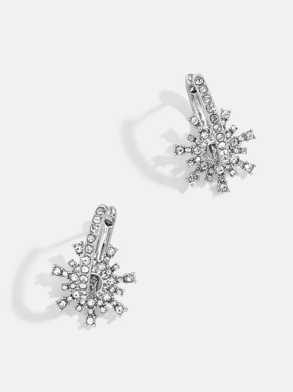 Lunette Earrings - Silver sold by BaubleBar