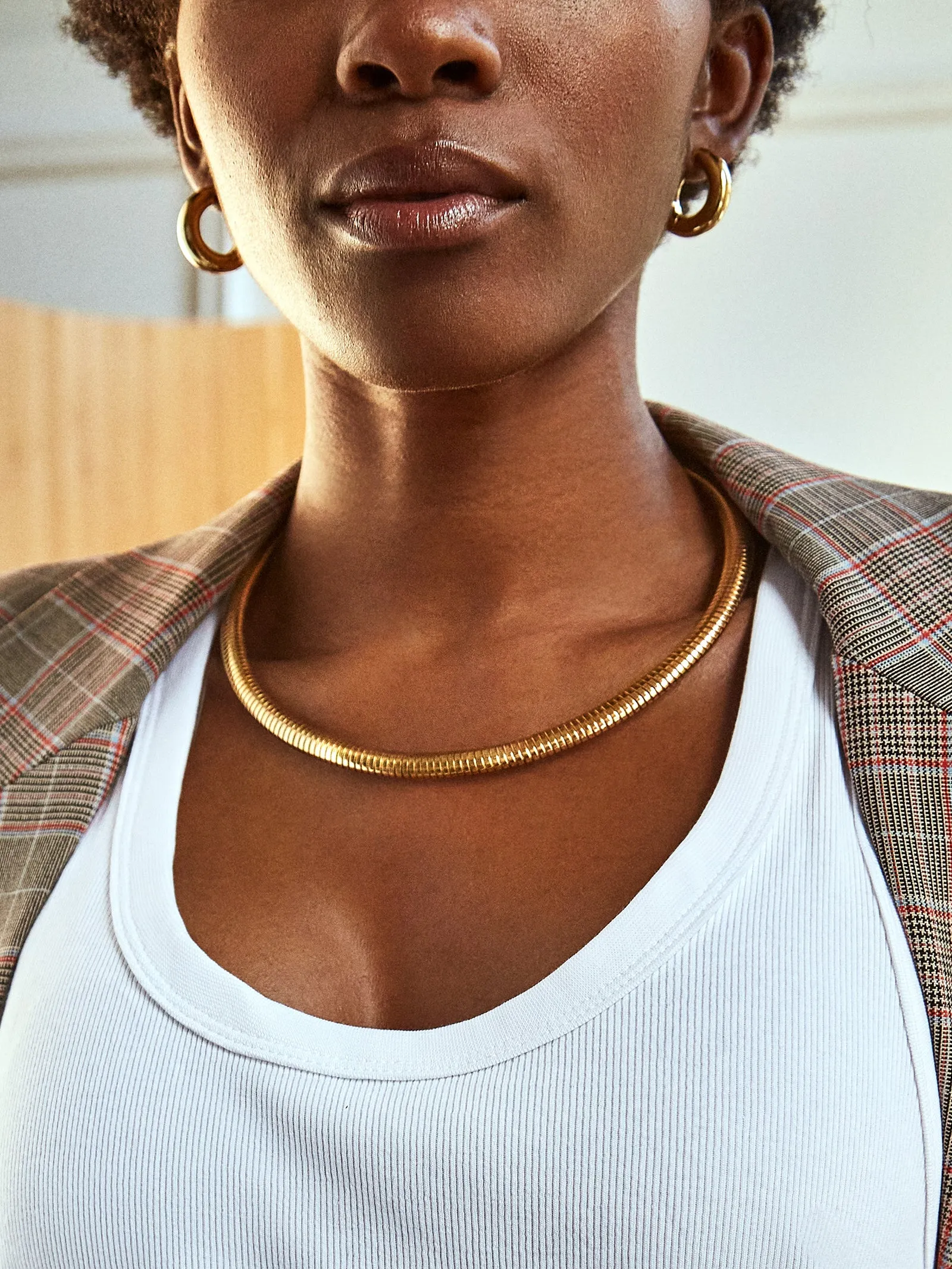 Evie Collar Necklace - Gold sold by BaubleBar product image thumbnail 2