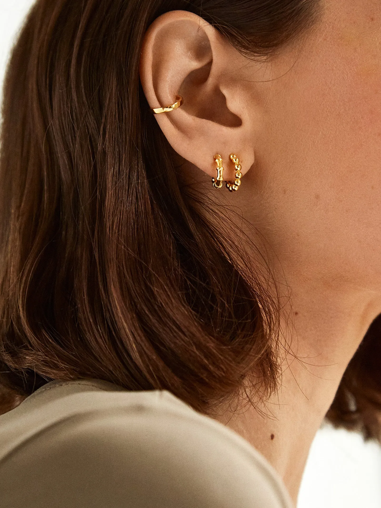 Valerie 18K Gold Vermeil Earrings - Gold sold by BaubleBar product image thumbnail 2