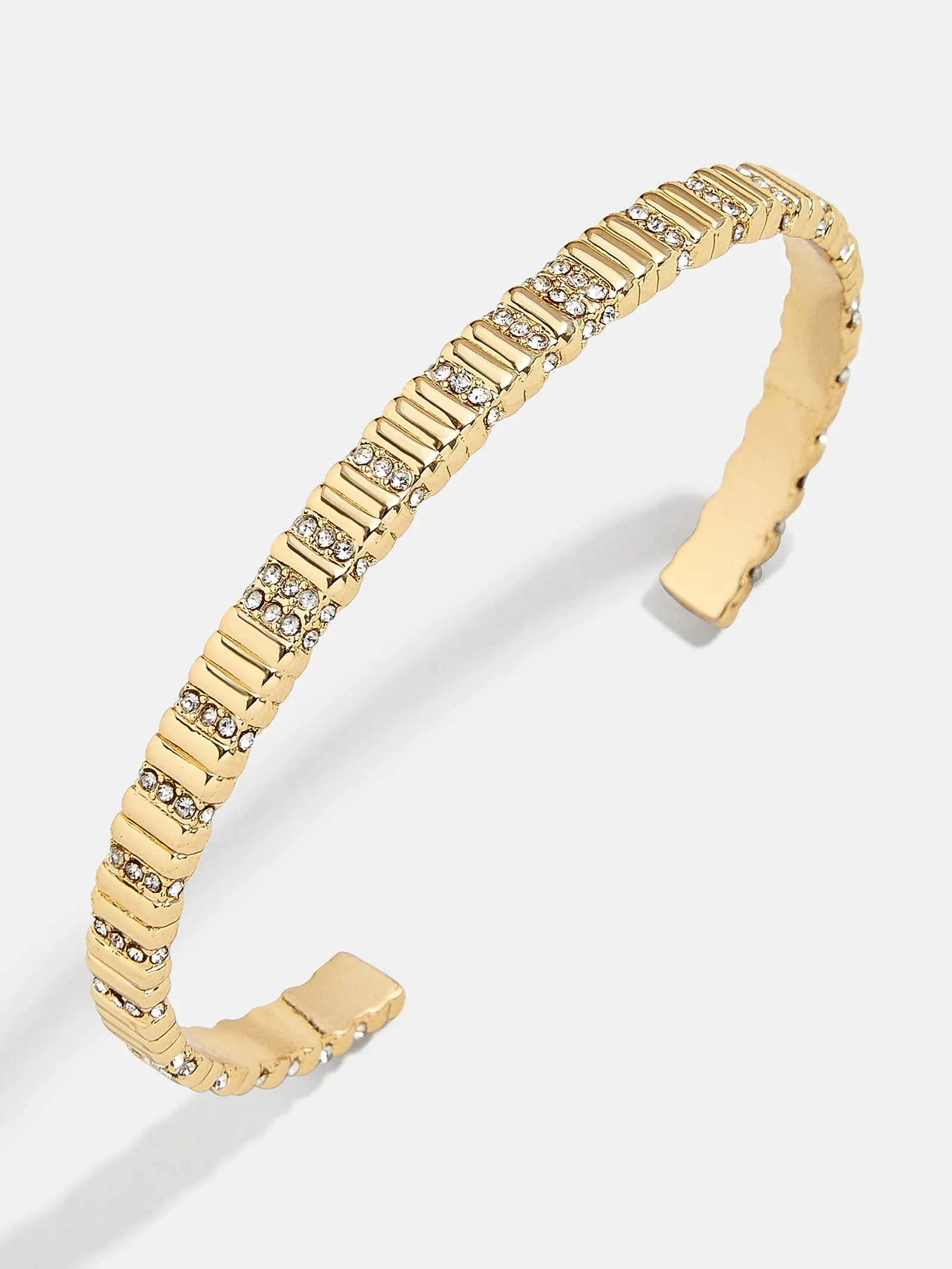 Raj Cuff Bracelet - Gold Plated Brass sold by BaubleBar