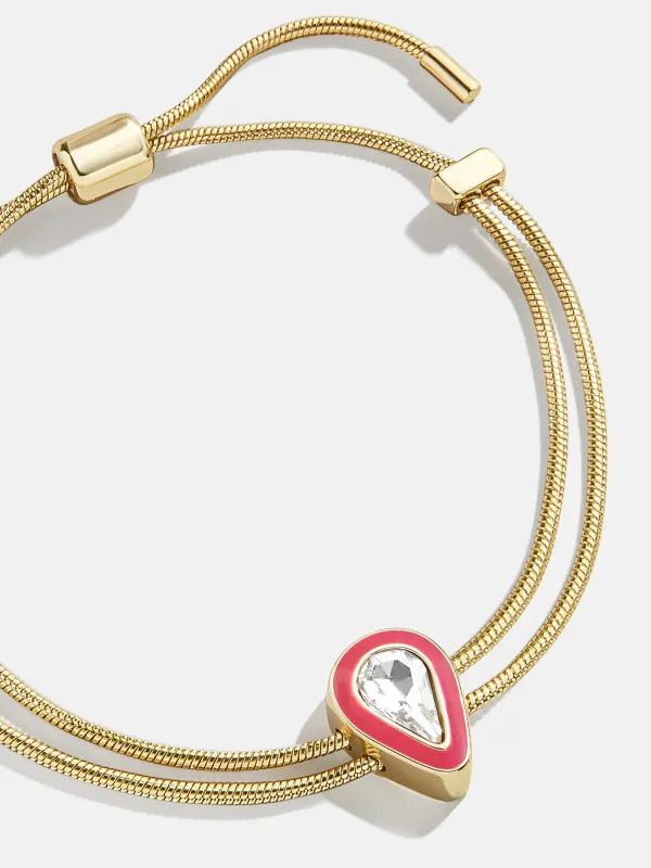 Stacey Bracelet - Pink Teardrop sold by BaubleBar