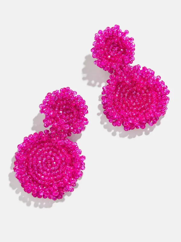 Erin Earrings Small - Hot Pink made by BaubleBar