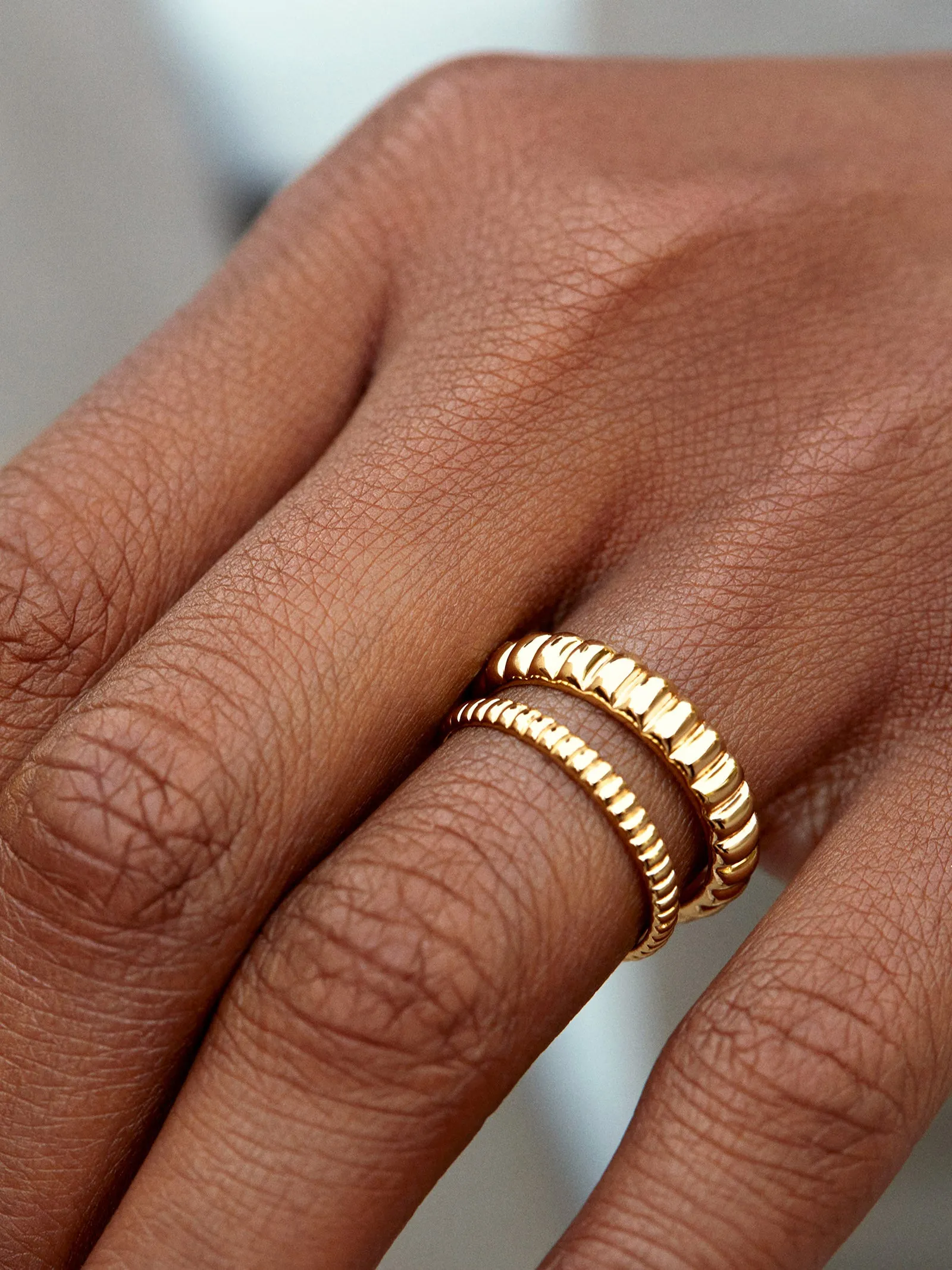 Magnolia Ring Set - Gold sold by BaubleBar product image thumbnail 2