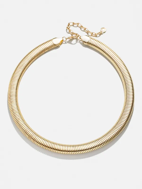 Emanuella Collar Necklace - Gold sold by BaubleBar