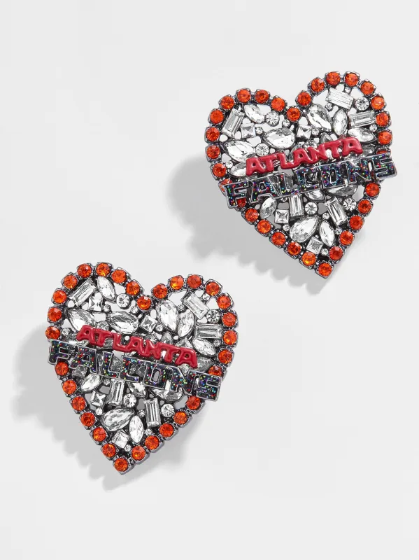 Atlanta Falcons NFL Statement Stud Earrings - Atlanta Falcons sold by BaubleBar