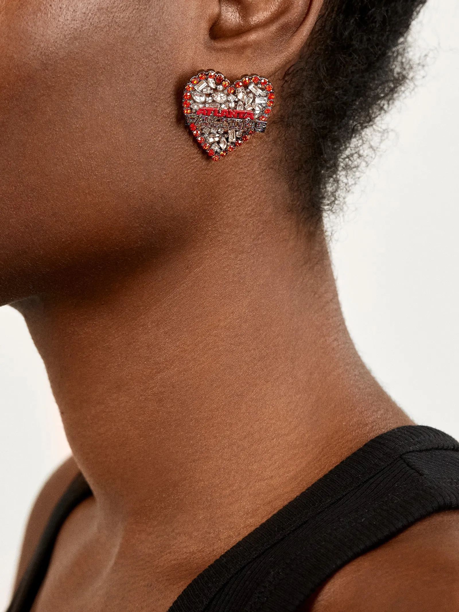 Atlanta Falcons NFL Statement Stud Earrings - Atlanta Falcons sold by BaubleBar product image thumbnail 2