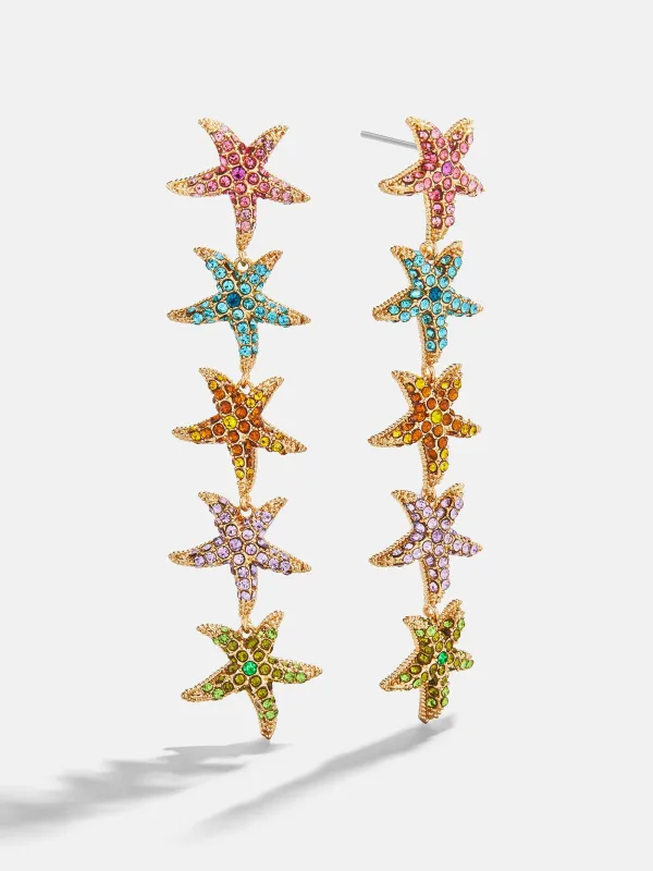 Kiana Starfish Earrings - Multi sold by BaubleBar
