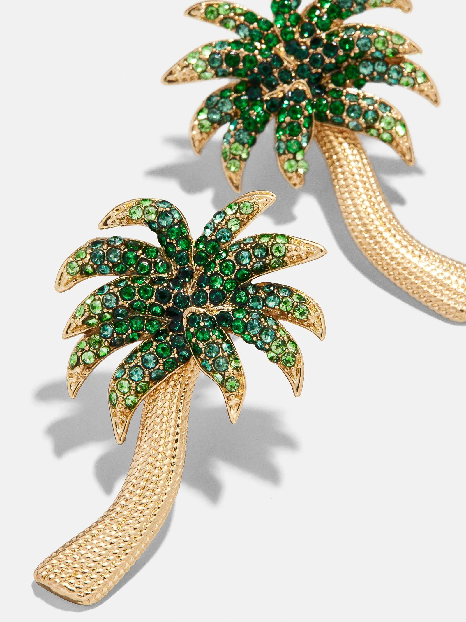 Palm Royale Statement Earrings - Gold/Green sold by BaubleBar product image thumbnail 3