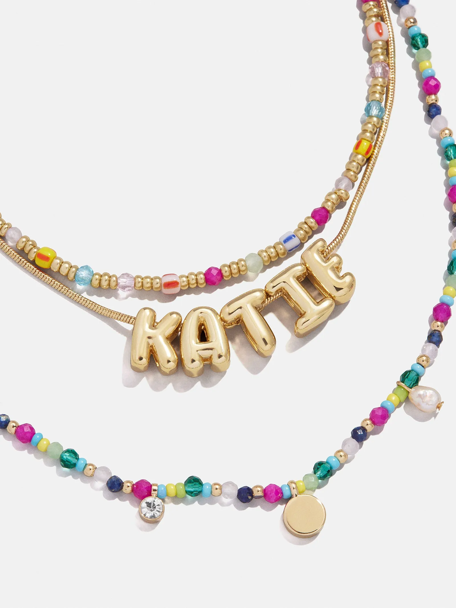 Rowan Semi-Precious Custom Layered Necklace - St. Tropez sold by BaubleBar product image thumbnail 4