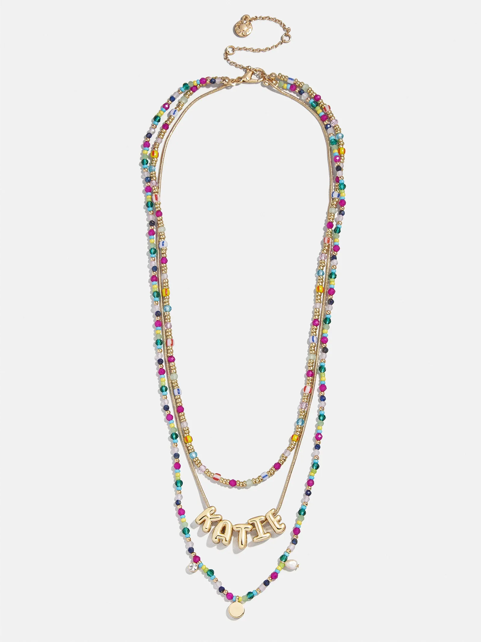 Rowan Semi-Precious Custom Layered Necklace - St. Tropez sold by BaubleBar product image thumbnail 5