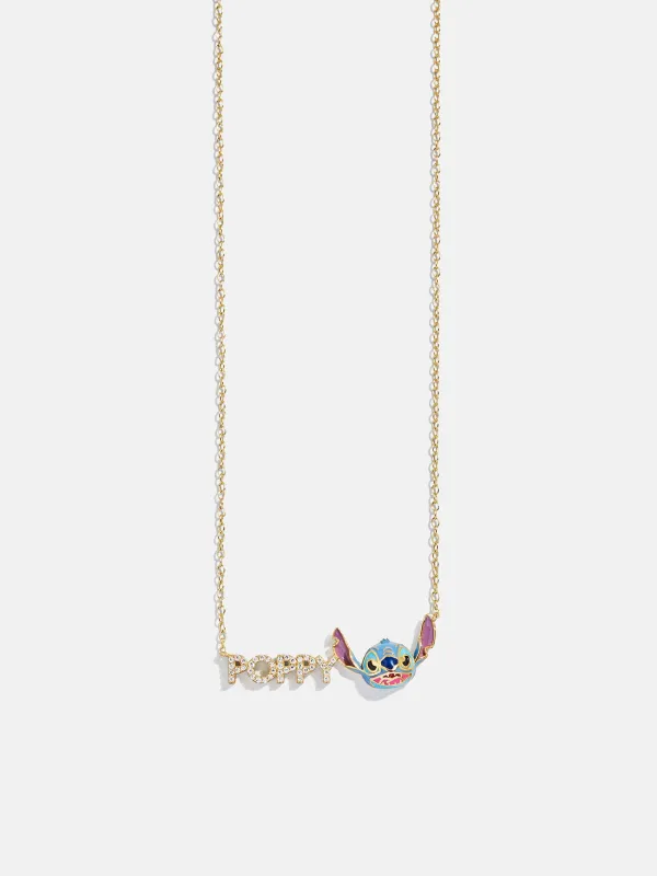 Disney Stitch Custom Nameplate Necklace - Mini Block sold by BaubleBar