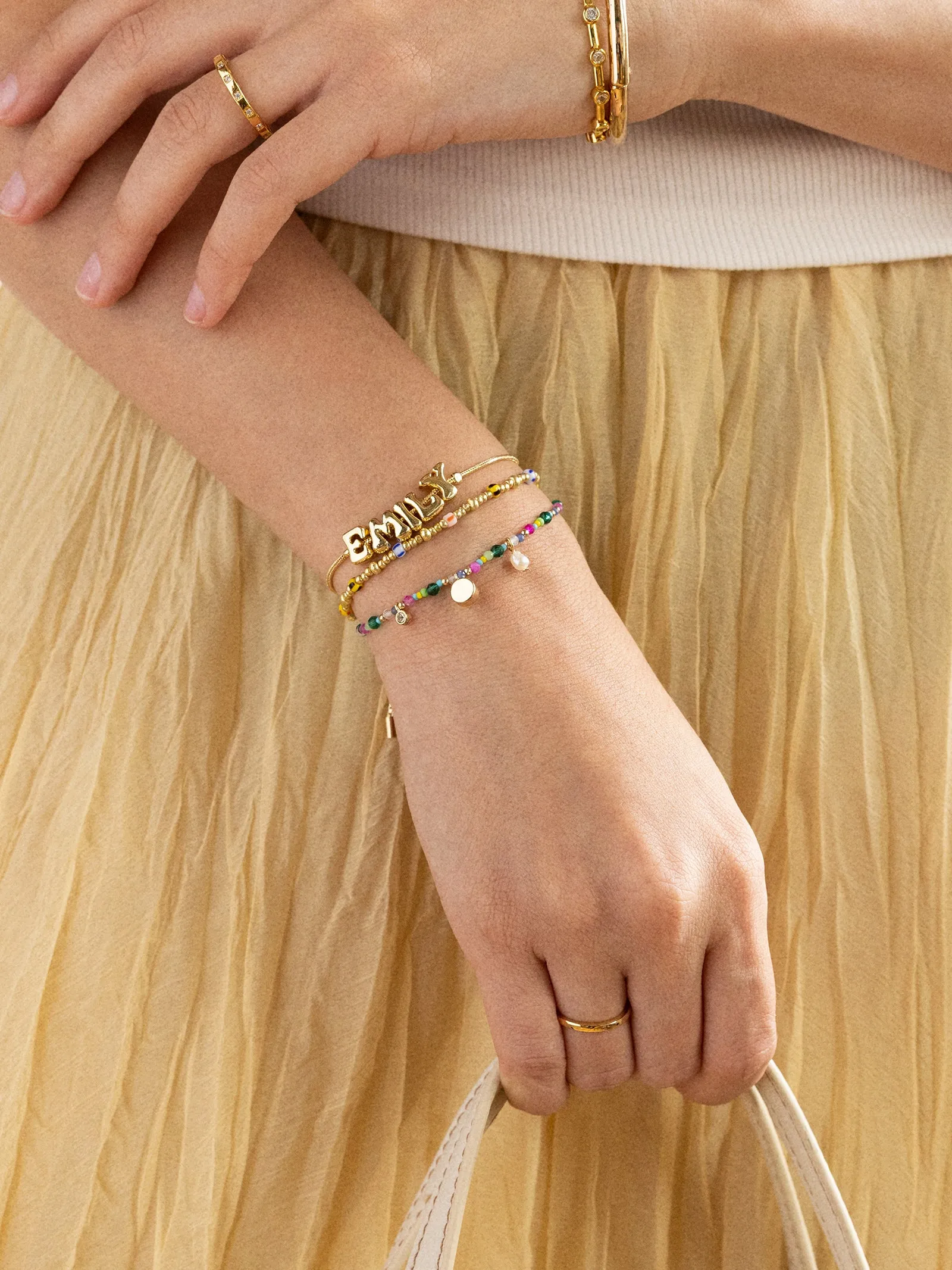 Rowan Semi-Precious Custom Layered Bracelet - St. Tropez sold by BaubleBar product image thumbnail 2
