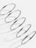 Alexia Bangle Bracelet Set - Silver sold by BaubleBar