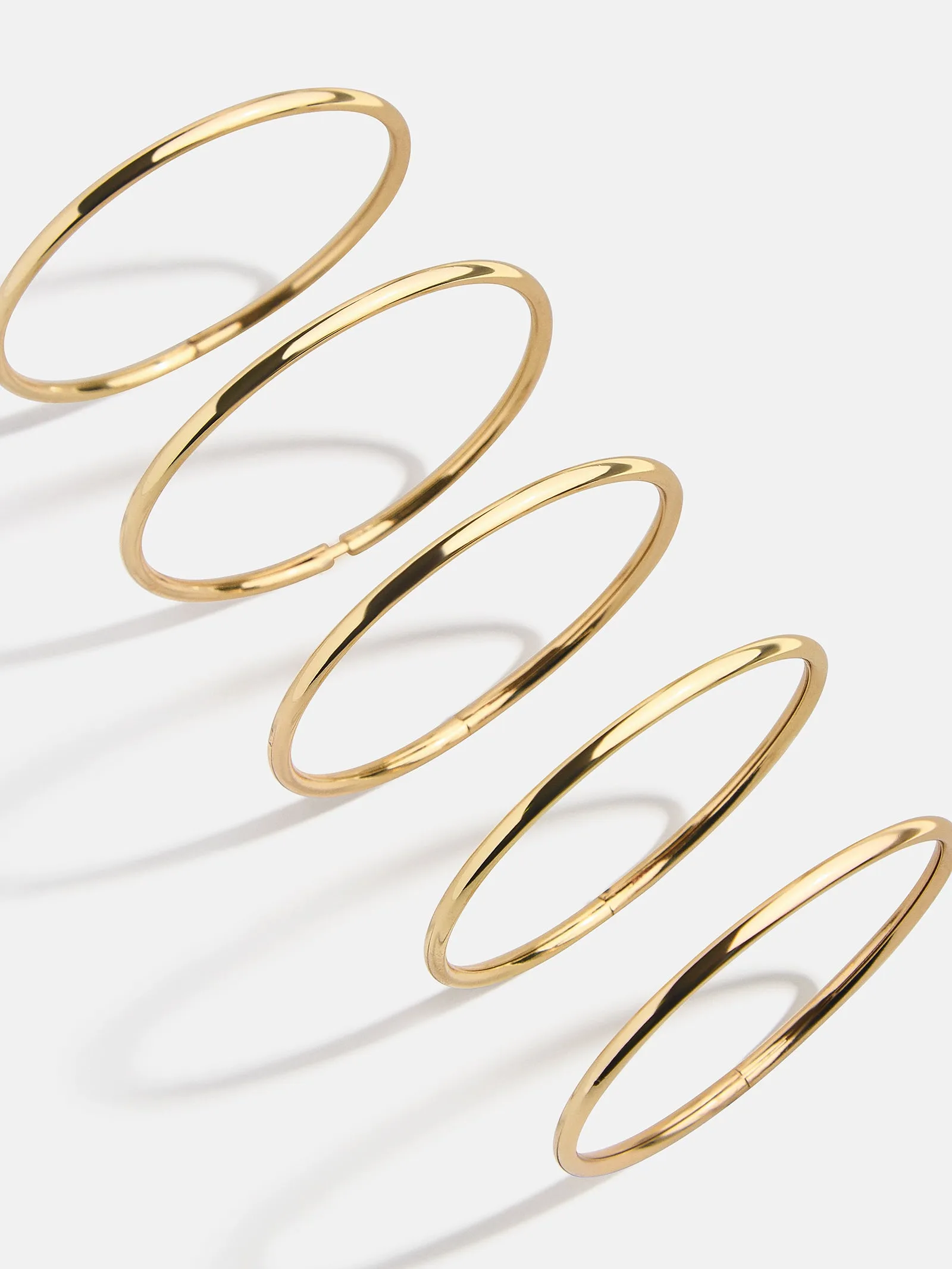 Alexia Bangle Bracelet Set - Gold sold by BaubleBar product image thumbnail 3