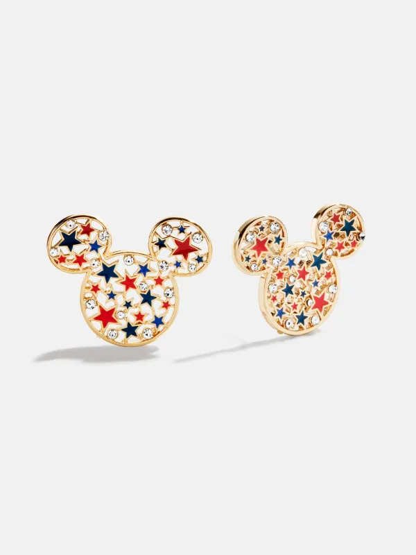 Disney Mickey Mouse Americana Cluster Earrings - Red, White, & Blue sold by BaubleBar