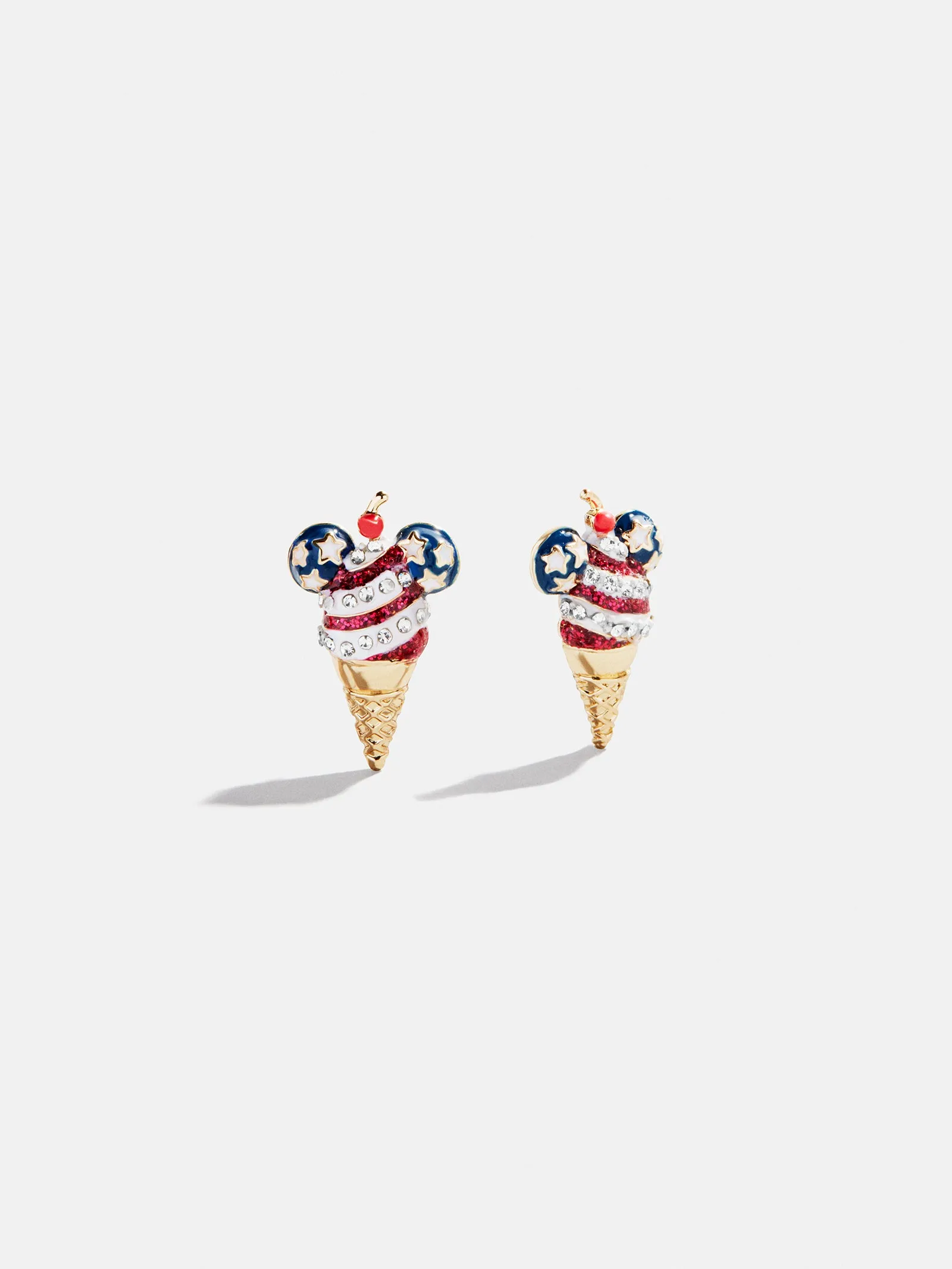 Disney Mickey Mouse Americana Ice Cream Earrings - Red, White, & Blue sold by BaubleBar